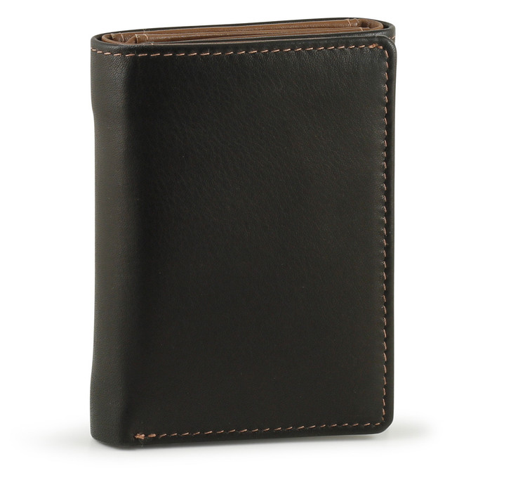 Trifold Wallet - Black/Toffee