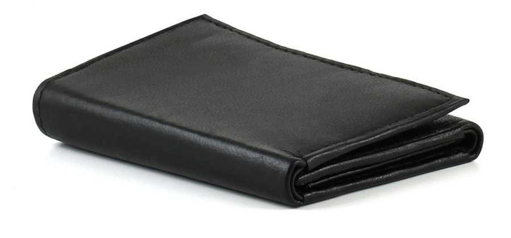 Trifold Leather Wallet with Flip Out ID