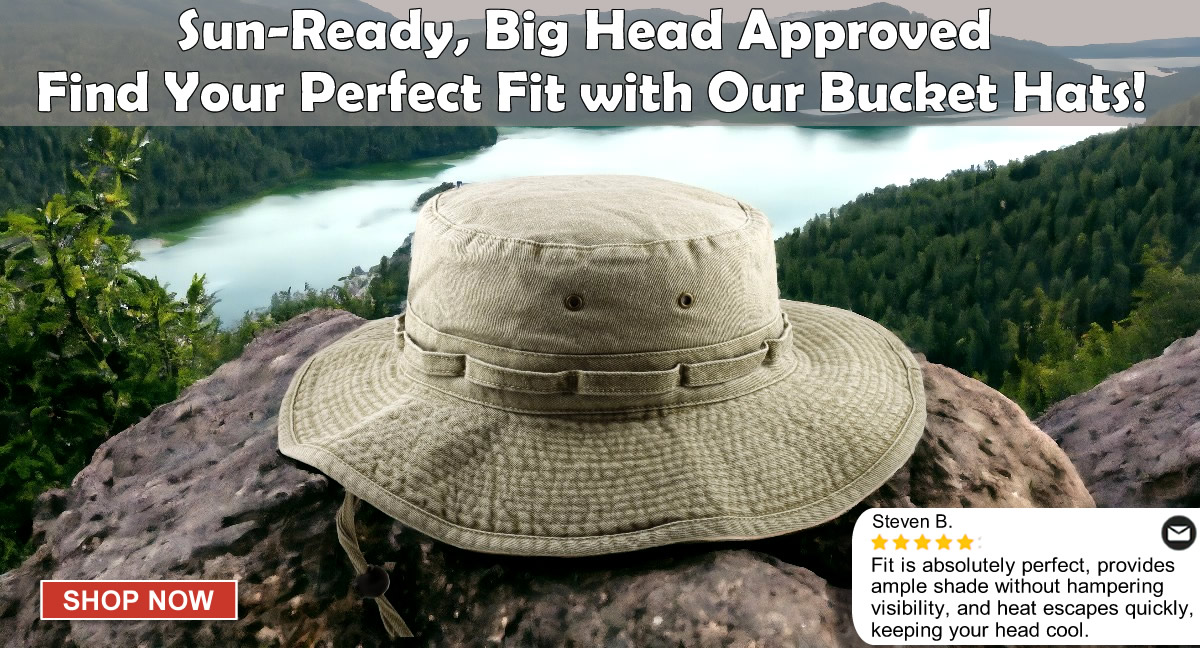 Wholesale Big Head Circumference Hat pour hommes Fishing Hat Big