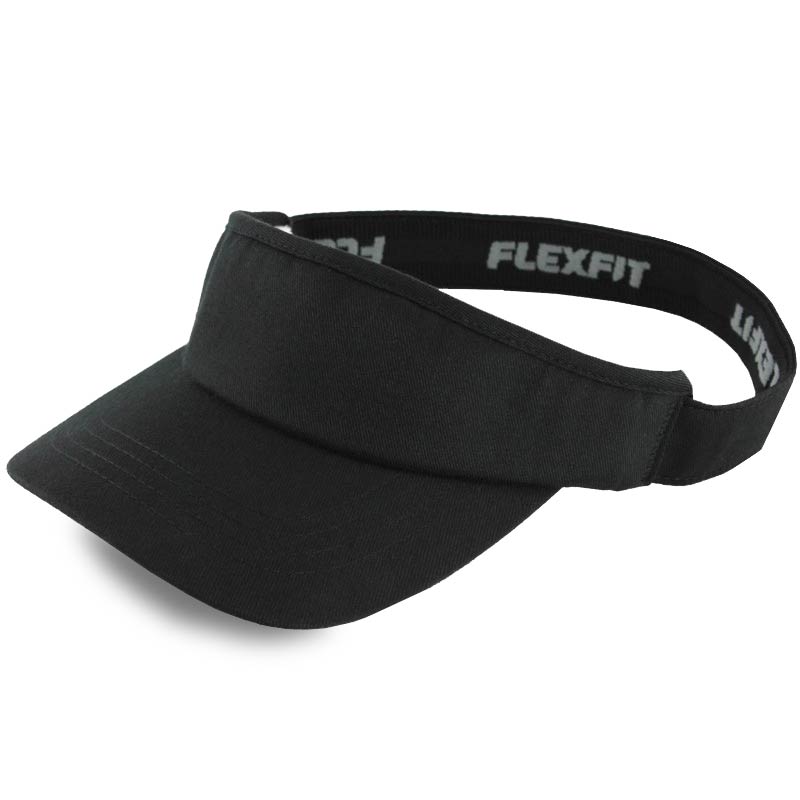 Logo Visor Cap in Black