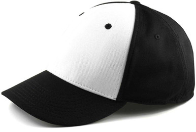 Sportflex XL/XXL Baseball Caps for Big Heads - Black/White