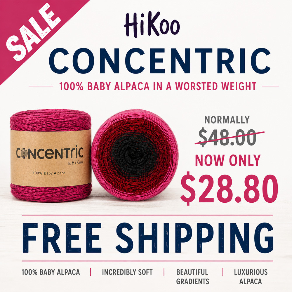 HiKoo Concentric 100% Baby Alpaca