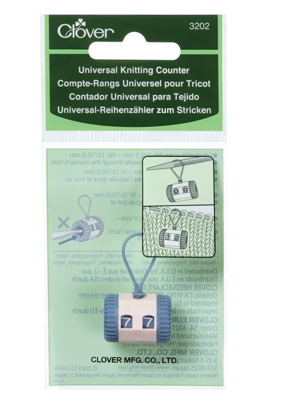 Clover Universal Knitting and Crochet Row Counter #3202