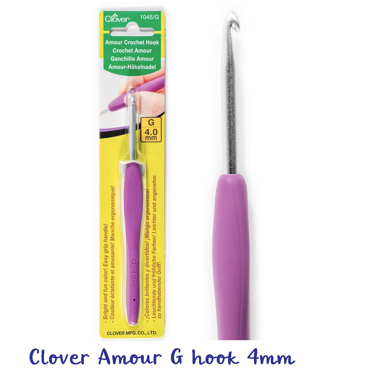 クローバー Clover Amour Crochet Hook G (4.0mm) #1045G