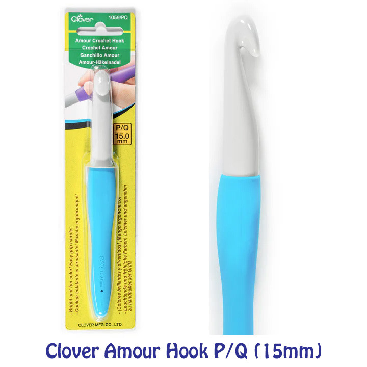 Clover Amour Crochet Hook 15mm P/Q