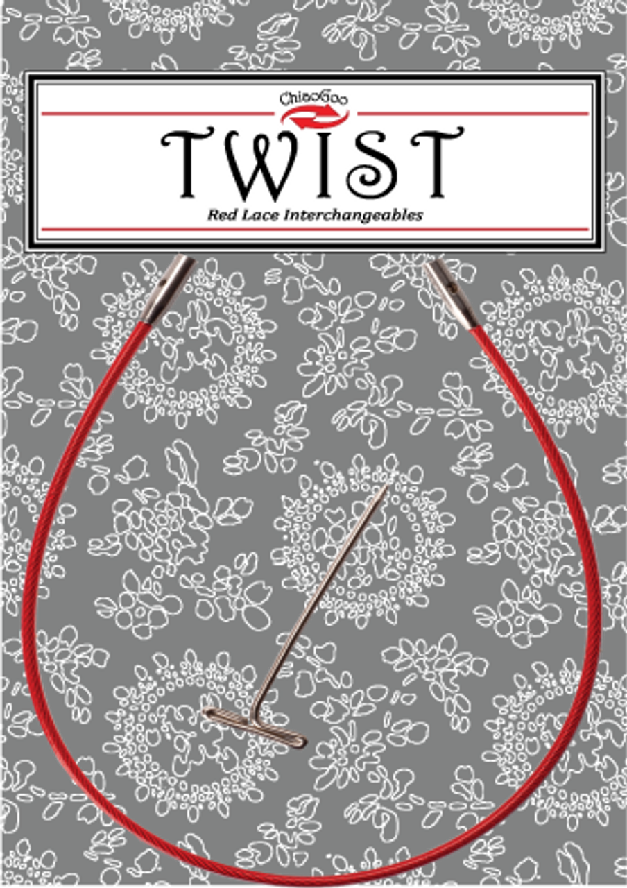 ChiaoGoo TWIST Red Lace Interchangeable Knitting Needle 5 Tip Set - Mini