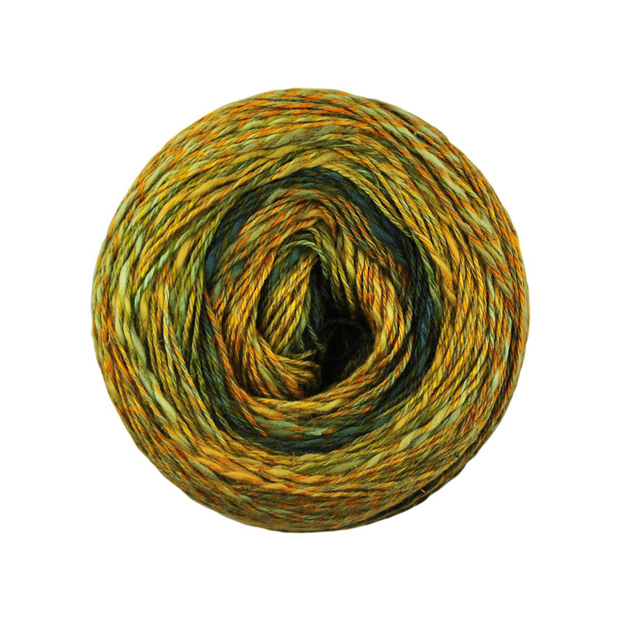 Gold metallic yarn - cotton yarn with gold metallic wrap - thin gage