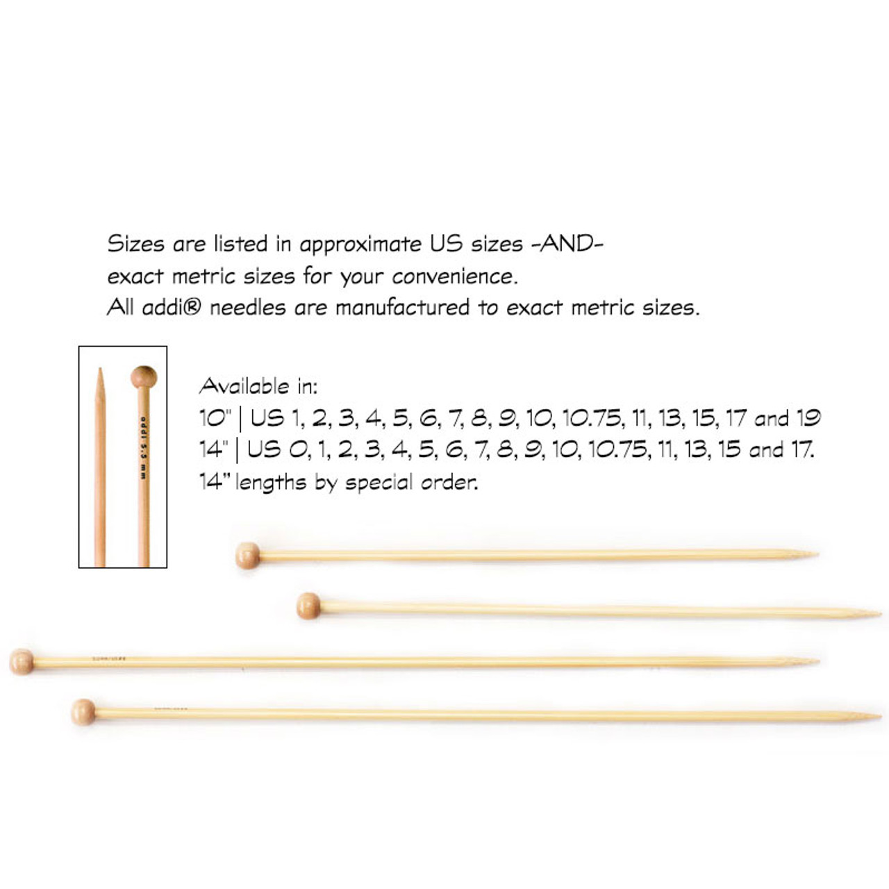 Addi Bamboo Circular Needles