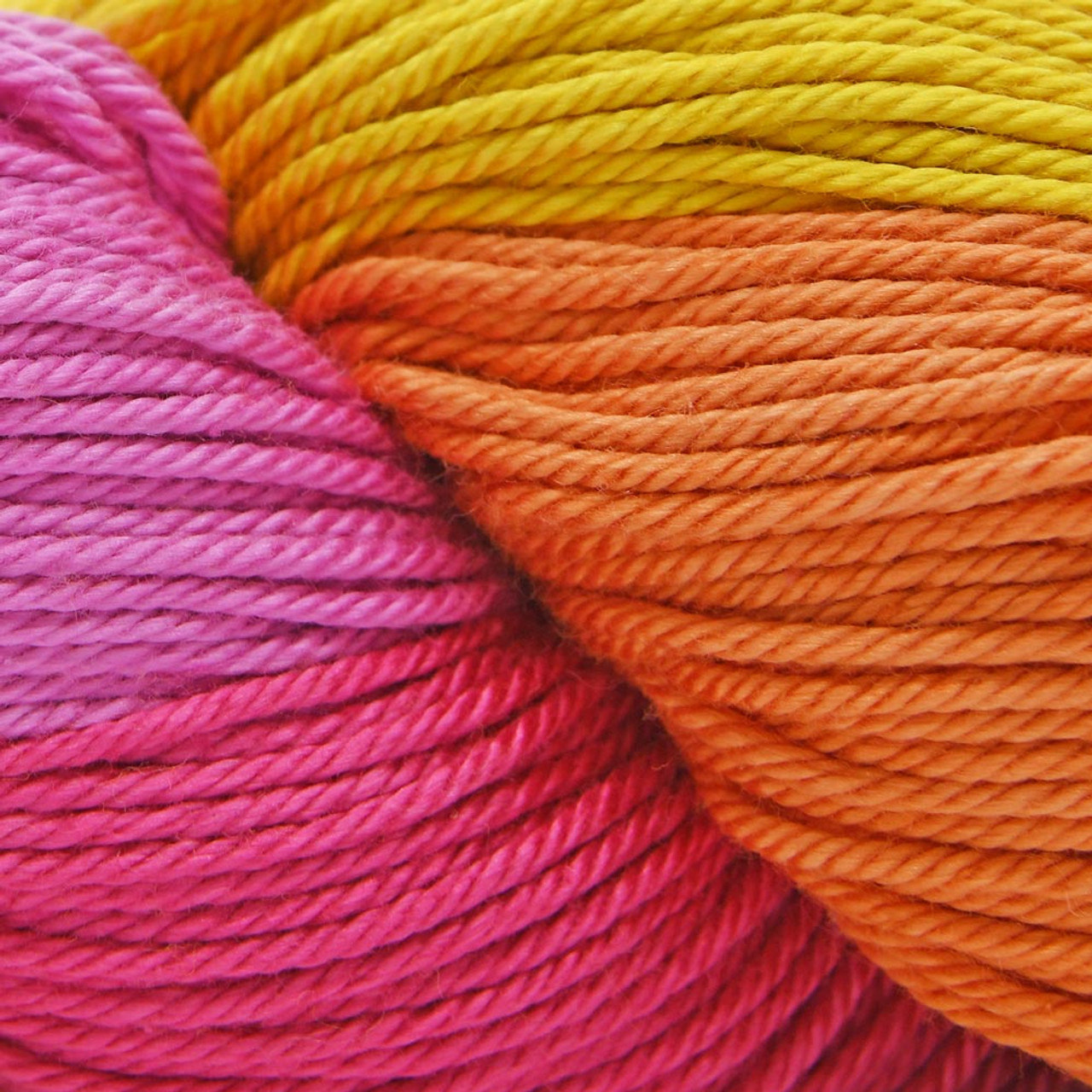 Cascade Noble Cotton Hand Dyed Yarn, Mercerized Cotton Yarn