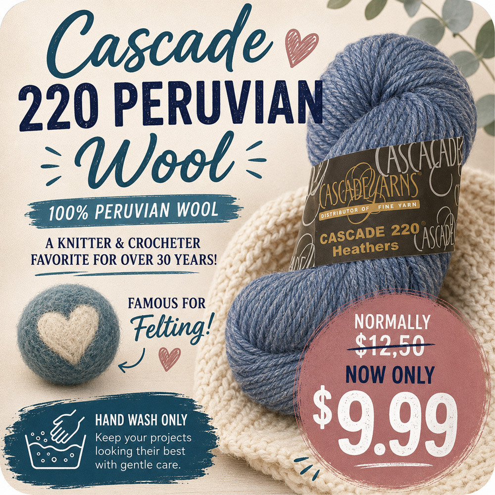 220 Wool - 100% Peruvian Wool