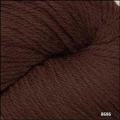 Closeup of Cascade Yarns - 220 Peruvian Wool - Brown 8686