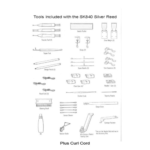 Silver Reed SK840 Advanced Knitting Machine for Precision Projects