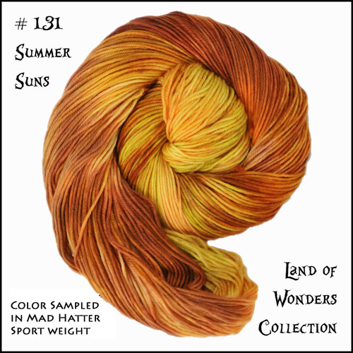 Frabjous Fibers: Wonderland Yarns - March Hare -  Summer Suns 131