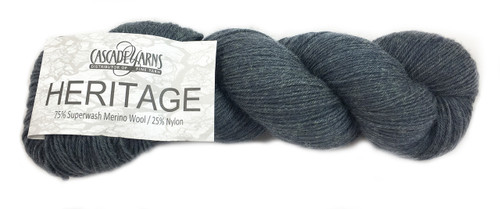 hank of Cascade Yarns - Heritage - Forged Iron 5736