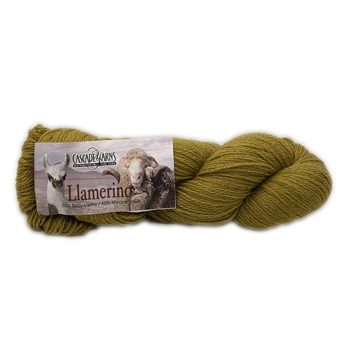 hank of Cascade Yarns - Llamerino - Golden Olive 13