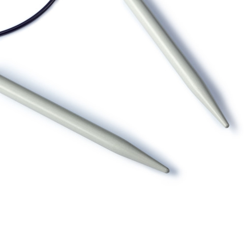 Circular Prym Pearl Grey Knitting Needles - tips