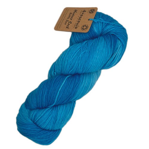 hank of Araucania Huasco Sock Kettle Dyes - Cerulean 1014