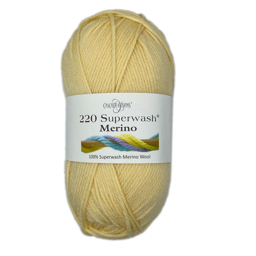 ball of 220 Superwash Merino - Straw 102