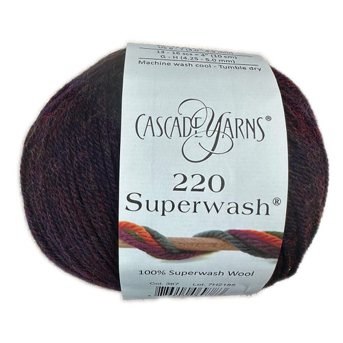 ball of yarn of Cascade Yarns 220 Superwash - Galaxy 367