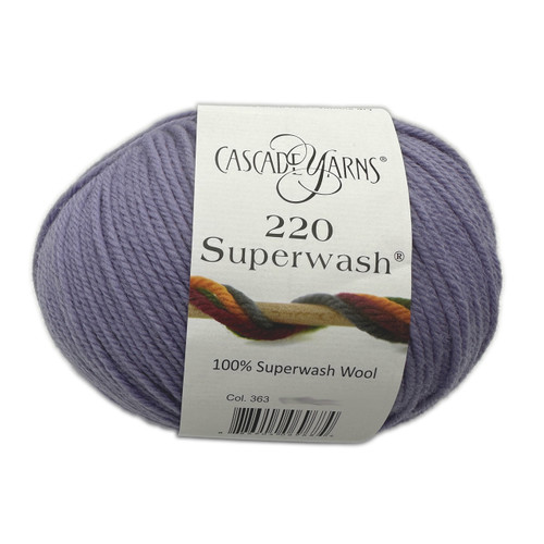 ball of Cascade Yarns - 220 Superwash - Heirloom Lilac 363