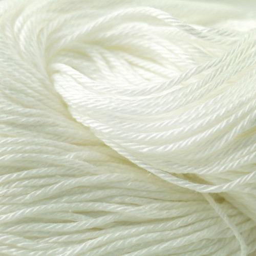 Manufacturer's closeup image of Cascade Yarns Noble Cotton - White 35