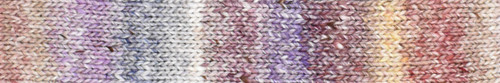 Noro Yarn's manufacturer's image of a knitted sample featuring the amazing color changes in Akari Akitakata 40