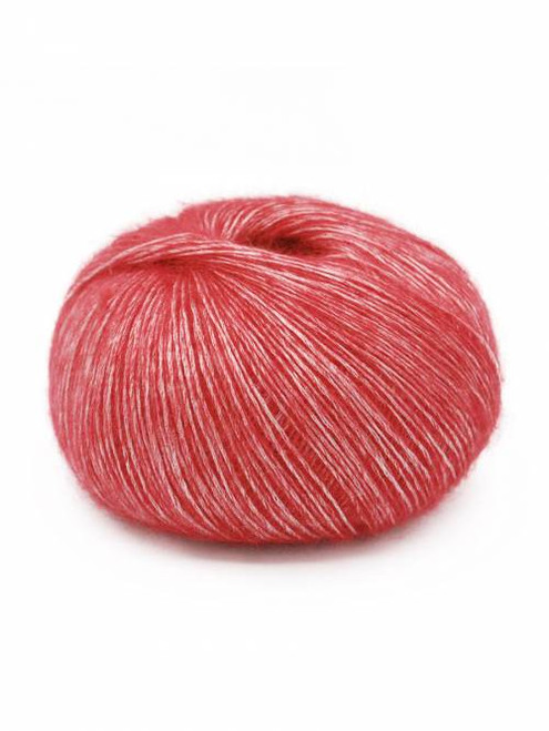 manufacturers image of Mirasol Yarn Inka, Carnelian 11. A medium coral red. More toward red, than coral.