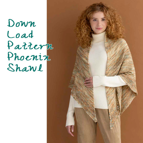 Araucania Huasco Sock Dawn Phoenix Shawl Pattern (a141-02)