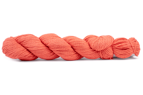 hank of HiKoo CoBaSi in color Coral 118