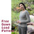 image of model wearing a light grey lace sweater, free pattern from Cascade Yarns Jean Pullover DK392
