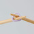 Clover Soft SOFT Triangle Stitch Markers (US#5-8 needles) #3192 on knitting needle points