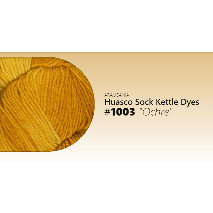 Araucania Huasco Sock Kettle Dyes - Ochre 1003