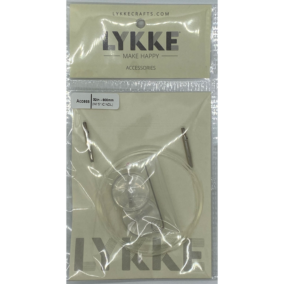 LYKKE Driftwood Interchangeable Circular - 32 Inch Length Cord (80 cm)