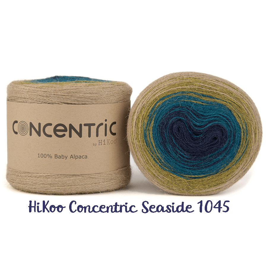 HiKoo Concentric 100% Baby Alpaca Gradient Seaside 1045 HiKoo Concentric 100% Baby Alpaca Gradient Seaside 1045