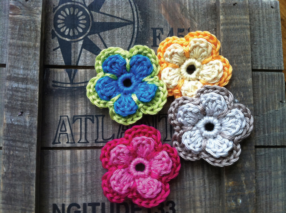 crochet flowers image using ultra pima yarn