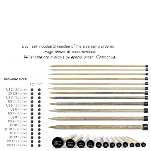 Knitting needles – 6.5 mm / 10.5 US - Wangaratta Woollen Mills