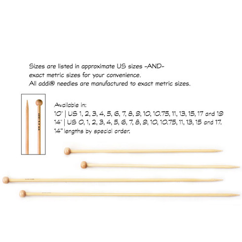 CLOVER Bamboo Single Point Knitting Needles - Fiber to Yarn