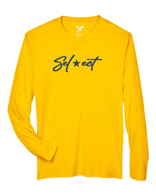 Select - one color design - Performance Long Sleeve Tees Youth and Adult