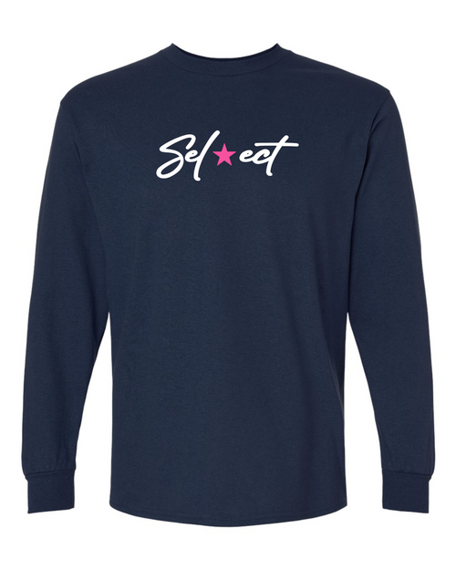 Select - two color logo - Cotton Long Sleeve Tees Youth and Adult
