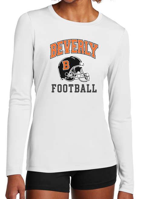Beverly Football Classic Helmet Design Ladies Long Sleeve Performance