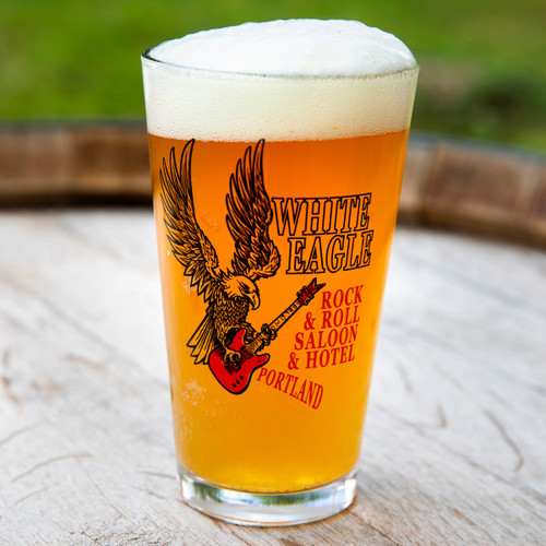 White Eagle Pint Glass