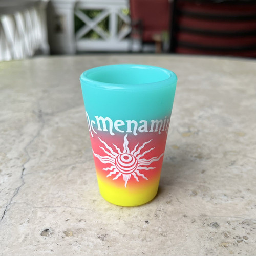 McMenamins Sun Spiral Silipint Shot Glass 