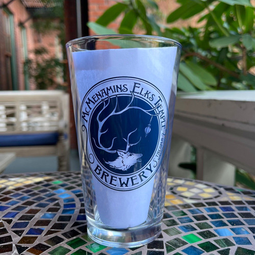 Elks Brewery One Color Pint Glass