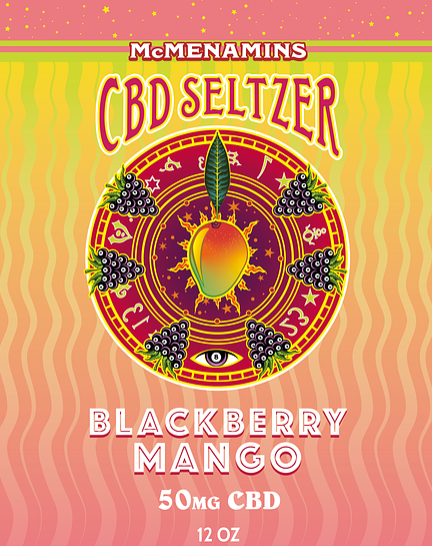 Blackberry Mango CBD Seltzer 