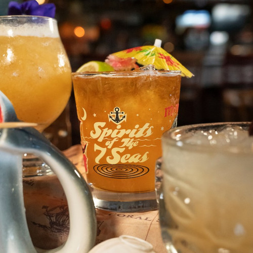 Spirit of 7 Seas Old Fashioned Glass