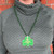 St Patricks Day Clover Bead Necklace