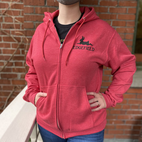 Edgefield Black Rabbit Zip Hoodie - McMenamins Online Shop