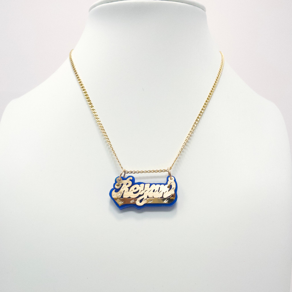 Baby 10K Gold Nameplate with Bar
