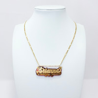 10K Gold Nameplate with Heart