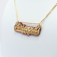 10K Gold Nameplate with Heart